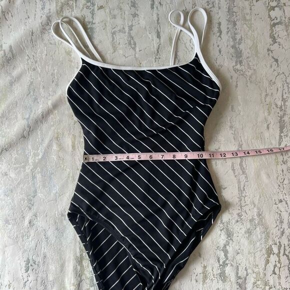 Cole Vintage 90s Y2K stripe One piece bathing suit - Picture 7 of 9